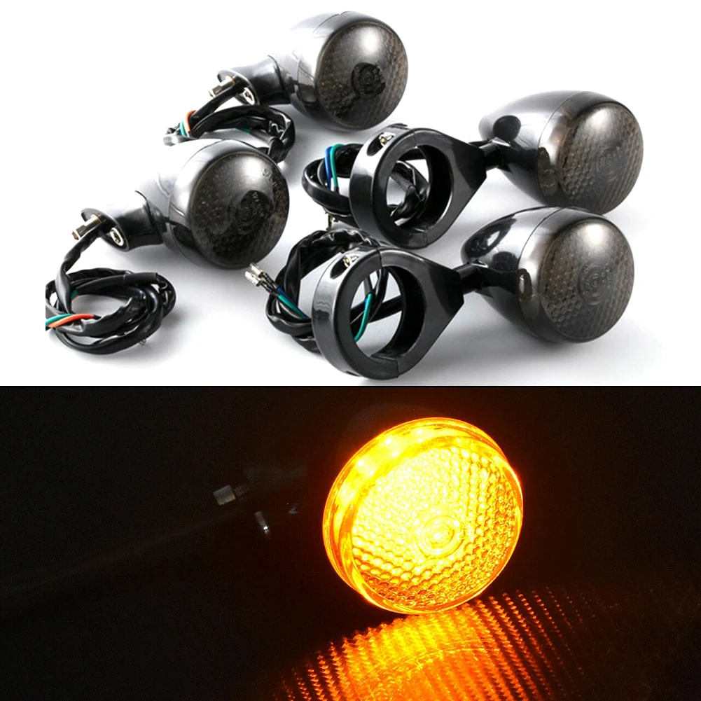 4PCS Universal LED Motorcycle Turn Signal Light 12v Waterproof Amber Indicator Lights Lamp Accessories
4PCS Universal LED Motorcycle Turn Signal Light 12v Waterproof Amber Indicator Lights Lamp Accessories