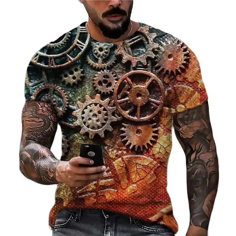 Vintage Men' S T-shirts 3D Clock Printed Crew Neck Short Sleeve Tops Street Hip Hop T Shirt Oversized Tee Shirt Men Clothing Y2k
Vintage Men' S T-shirts 3D Clock Printed Crew Neck Short Sleeve Tops Street Hip Hop T Shirt Oversized Tee Shirt Men Clothing Y2k