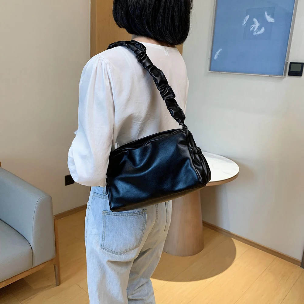 Women PU Leather Evening Totes Casual Pleated Shoulder Bag Clutch Travel Handbag Fashion Exquisite Shopping Bag
Women PU Leather Evening Totes Casual Pleated Shoulder Bag Clutch Travel Handbag Fashion Exquisite Shopping Bag