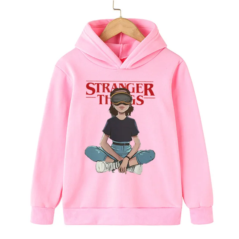 Boy's Girl's Stranger Things 4 Hoodies 2022 Spring Autumn Casual Cotton Sweatshirts Kid's Solid Color Hellfire Club Hooded Tops
Boy's Girl's Stranger Things 4 Hoodies 2022 Spring Autumn Casual Cotton Sweatshirts Kid's Solid Color Hellfire Club Hooded Tops