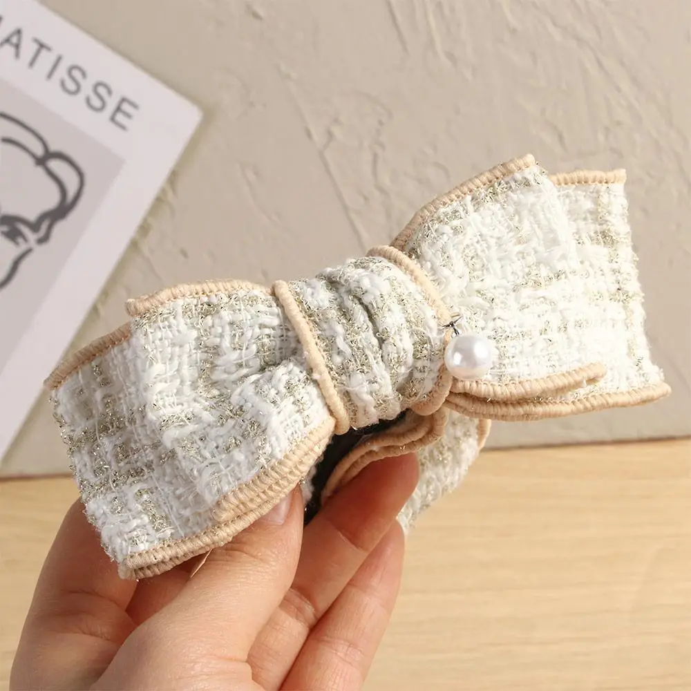 Temperament Sweet Korean Lattice Girls Vertical Clip Banana Clip Bow Hairpin Ponytail Holder
Temperament Sweet Korean Lattice Girls Vertical Clip Banana Clip Bow Hairpin Ponytail Holder