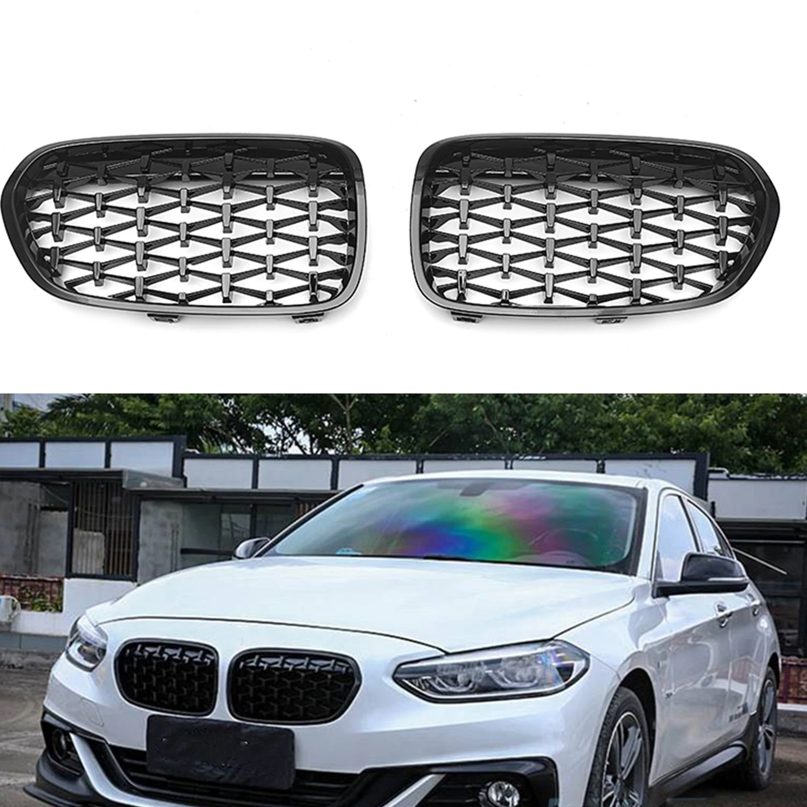 Front Kidney Grille Grill All Black Car Upper Bumper Hood Mesh Grid For BMW 1 Series F52 118i 120i 2018-2021
Front Kidney Grille Grill All Black Car Upper Bumper Hood Mesh Grid For BMW 1 Series F52 118i 120i 2018-2021