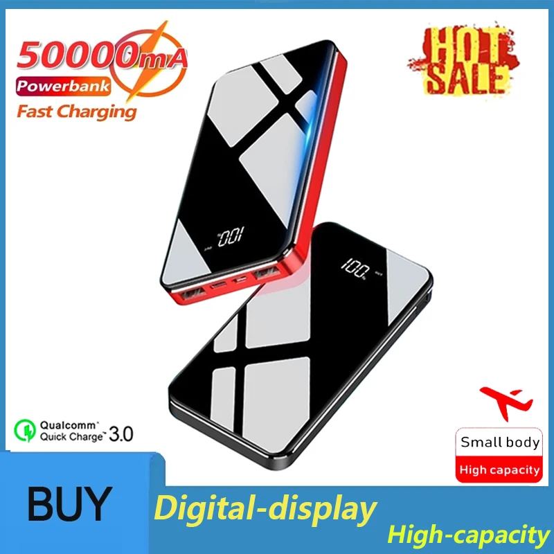 Fast Charging Phone 50000mAh Power Bank Portable Charger for Xiaomi Samsung IPhone External Battery LED Digital Display 2USB 
Fast Charging Phone 50000mAh Power Bank Portable Charger for Xiaomi Samsung IPhone External Battery LED Digital Display 2USB
