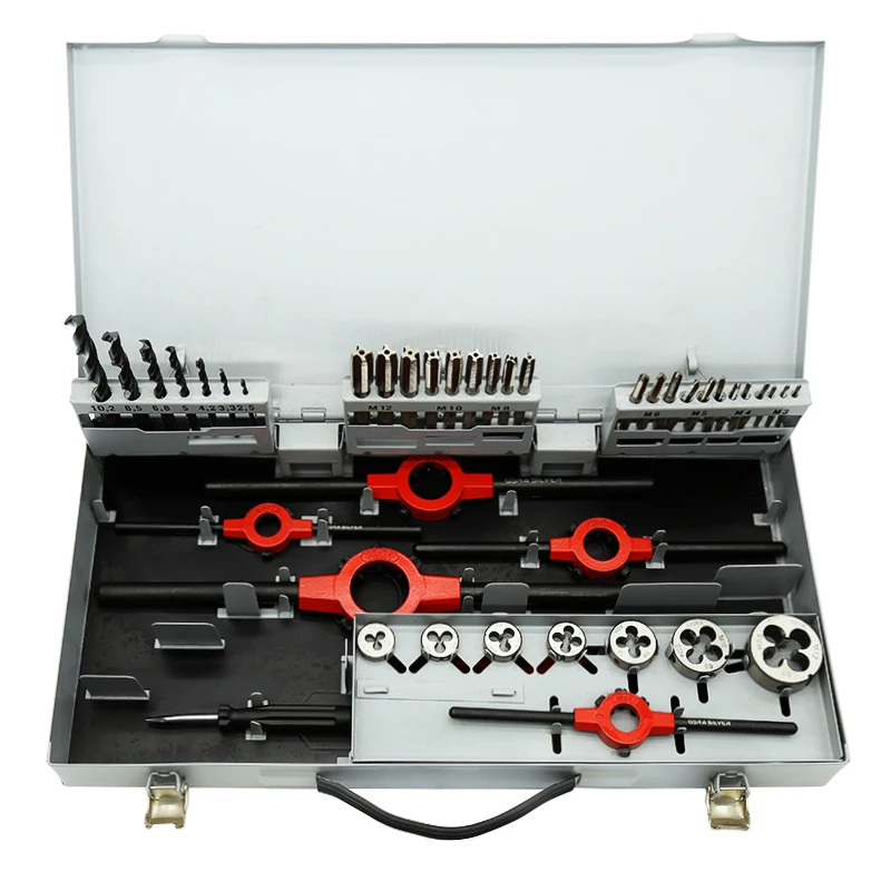 YyhcGSR 44 pcs HSS Hand Taps Set M3-M12 Round Die Drilling Tools Threads Coarse Cutting Tools with Complete Accessories
YyhcGSR 44 pcs HSS Hand Taps Set M3-M12 Round Die Drilling Tools Threads Coarse Cutting Tools with Complete Accessories