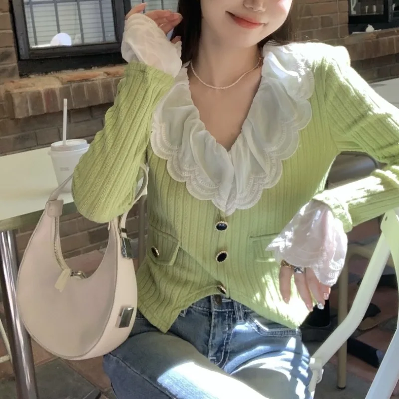 Petal Collar Panel Design Slim Fit Knit Top Women 2022 Fashion Loose Knitting Sweaters Vintage Long Sleeve Female Pullover Tops
Petal Collar Panel Design Slim Fit Knit Top Women 2022 Fashion Loose Knitting Sweaters Vintage Long Sleeve Female Pullover Tops