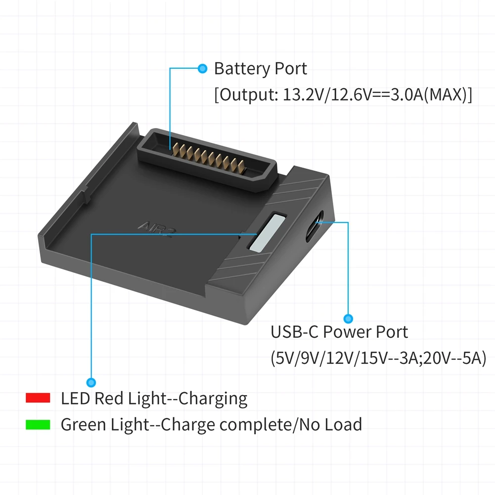 Универсальное зарядное устройство с USB для дрона DJI MAVIC AIR 2/AIR 2S, одноканальный перезаряжаемый аккумулятор
Универсальное зарядное устройство с USB для дрона DJI MAVIC AIR 2/AIR 2S, одноканальный перезаряжаемый аккумулятор