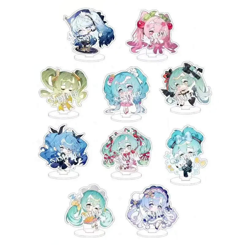 9Pcs Cartoon Mini Acrylic Stand Models Miku Virtual Singer Kawaii Anime Figure Periphery Desktop Ornaments Decoration Gifts Toy
9Pcs Cartoon Mini Acrylic Stand Models Miku Virtual Singer Kawaii Anime Figure Periphery Desktop Ornaments Decoration Gifts Toy