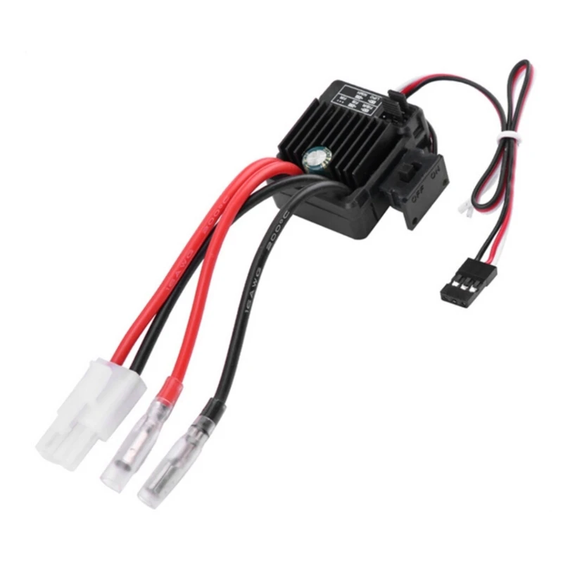 Электрический регулятор скорости щеточного двигателя ESC 60A для 1:10 радиоуправляемых автомобилей и грузовиков
Электрический регулятор скорости щеточного двигателя ESC 60A для 1:10 радиоуправляемых автомобилей и грузовиков
