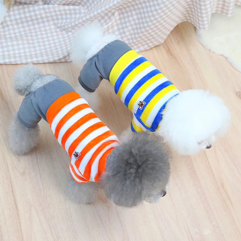Pet Home Clothes Autumn Winter Warm Pajamas Small Dog Striped Jumpsuit Puppy Coat Fashion Costume Chihuahua Yorkshire Bulldog
Pet Home Clothes Autumn Winter Warm Pajamas Small Dog Striped Jumpsuit Puppy Coat Fashion Costume Chihuahua Yorkshire Bulldog