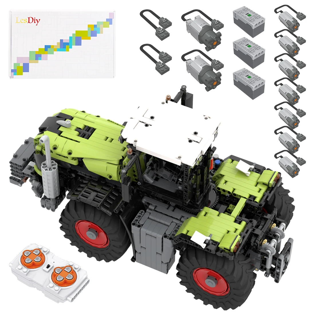 1885PCS DIY Assembly Toys MOC Technology RC Agricultural Vehicle Dynamic Model Building Blocks Set - Designed by rocky010406
1885PCS DIY Assembly Toys MOC Technology RC Agricultural Vehicle Dynamic Model Building Blocks Set - Designed by rocky010406
