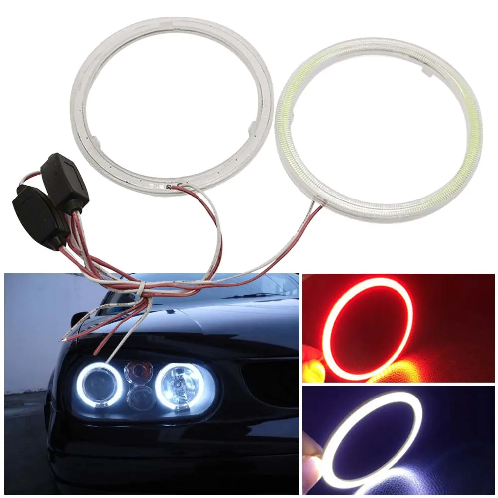 COB LED Headlight Angel Eye Bulb 70/80/90mm Super Bright Halo Ring DRL 12V Waterproof Daytime Running Light White or Red
COB LED Headlight Angel Eye Bulb 70/80/90mm Super Bright Halo Ring DRL 12V Waterproof Daytime Running Light White or Red