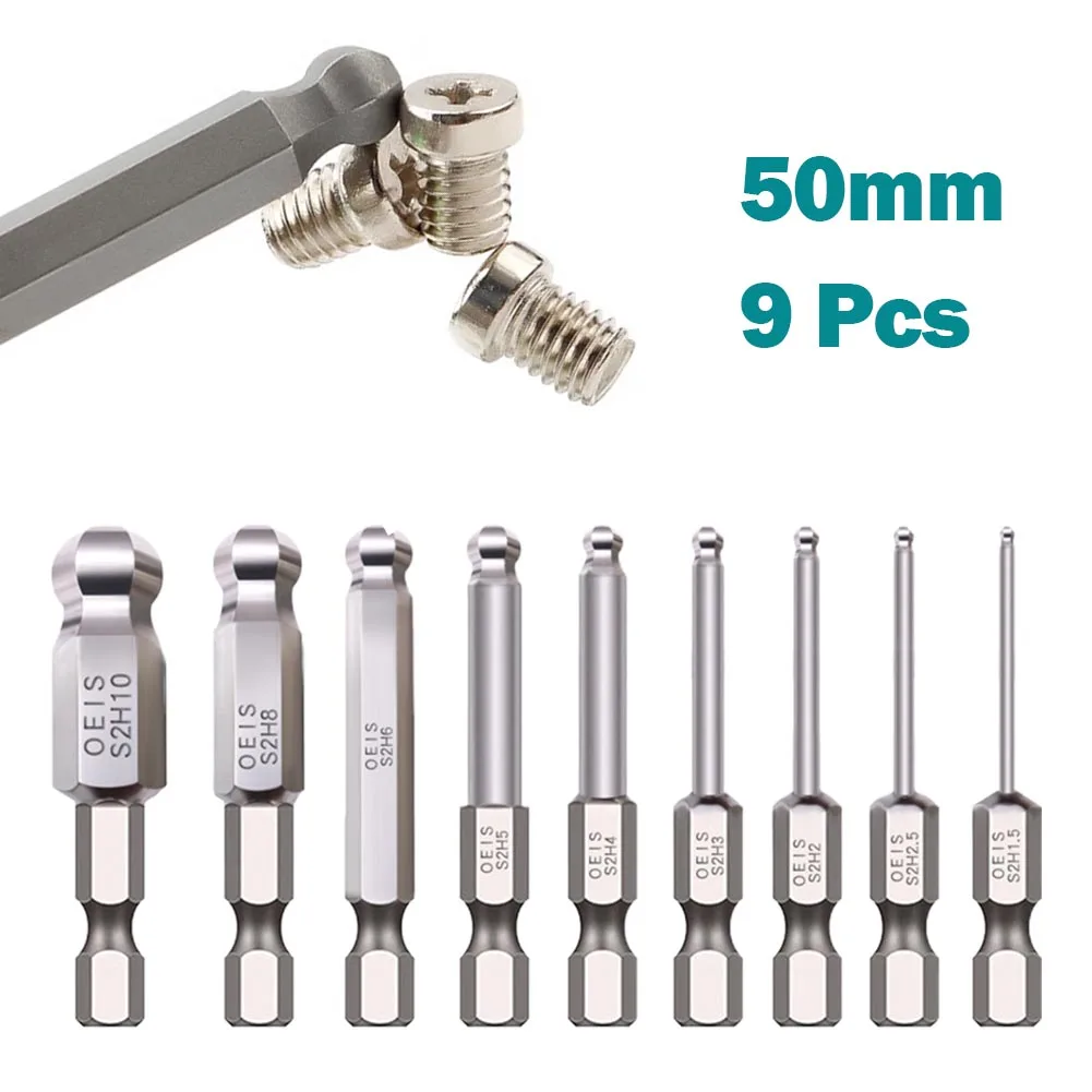 High Precision Magnetic Drill Tools Set with 9 Ball End Screwdriver Bits for Automotive Household and Construction
High Precision Magnetic Drill Tools Set with 9 Ball End Screwdriver Bits for Automotive Household and Construction