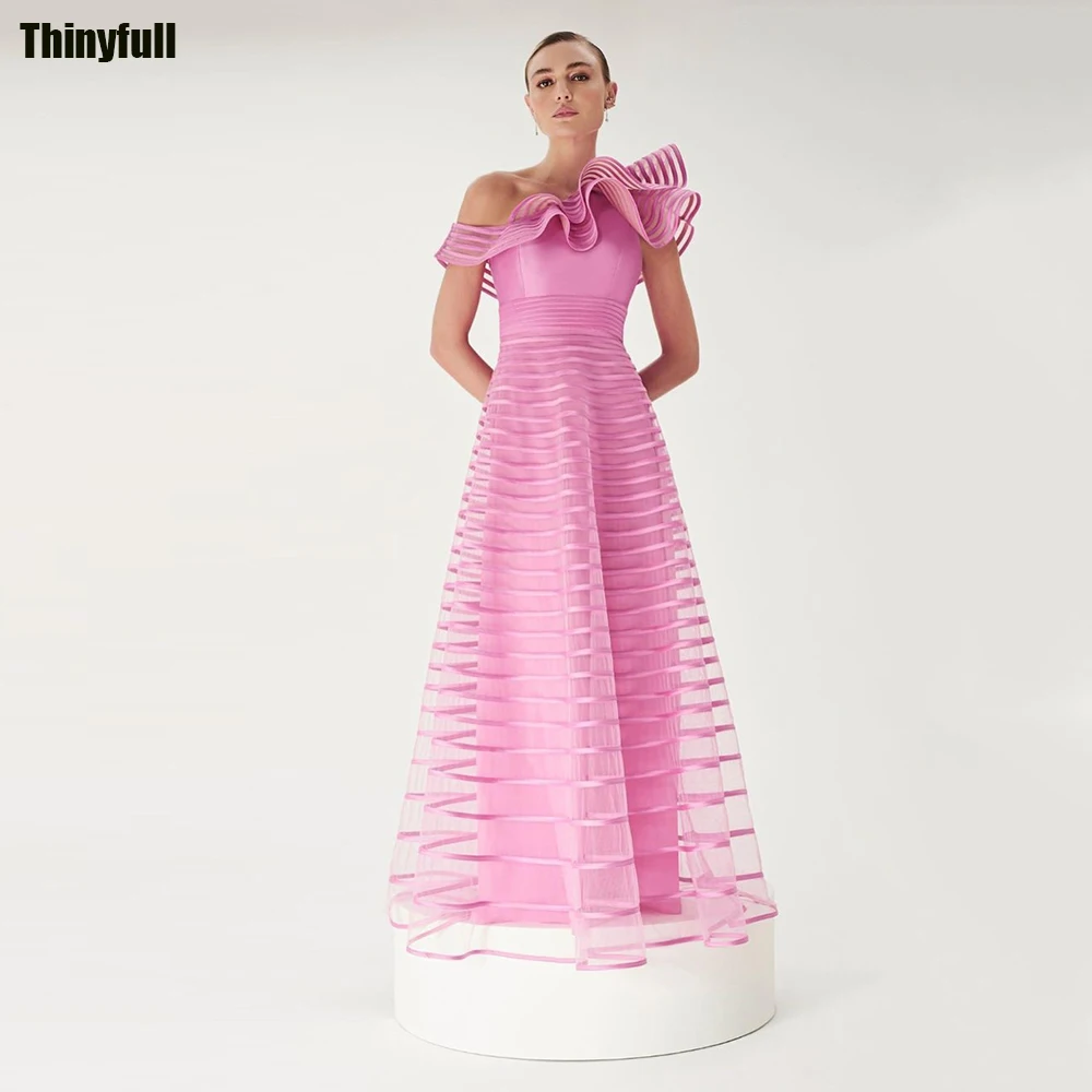 Thinyfull A-line Long Evening Party Dress One Shoulder Satin Sleeveless Prom Dress Formal Occasion Gown Robe De Soirée
Thinyfull A-line Long Evening Party Dress One Shoulder Satin Sleeveless Prom Dress Formal Occasion Gown Robe De Soirée
