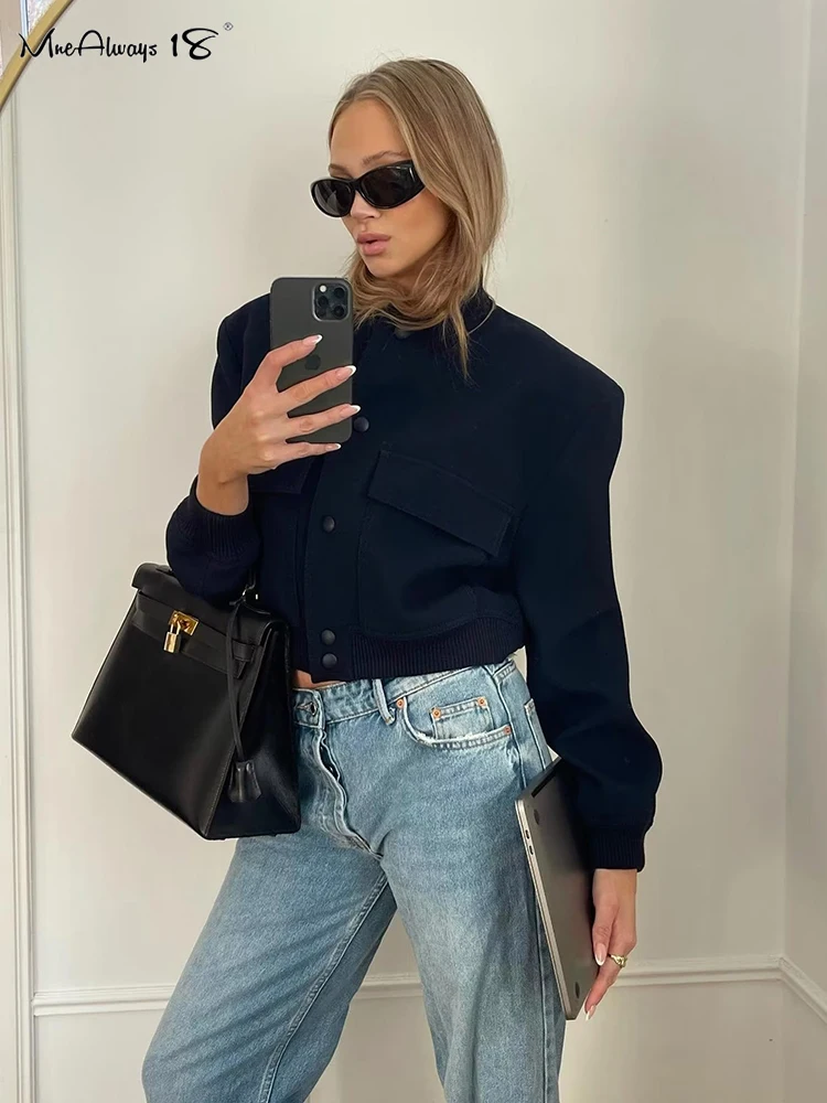 Mnealways18 Retro Navy Fashion Jackets For Women New 2023 Classy Outerwears Long Sleeves With Pockets Ladies Chic Casual Coats
Mnealways18 Retro Navy Fashion Jackets For Women New 2023 Classy Outerwears Long Sleeves With Pockets Ladies Chic Casual Coats