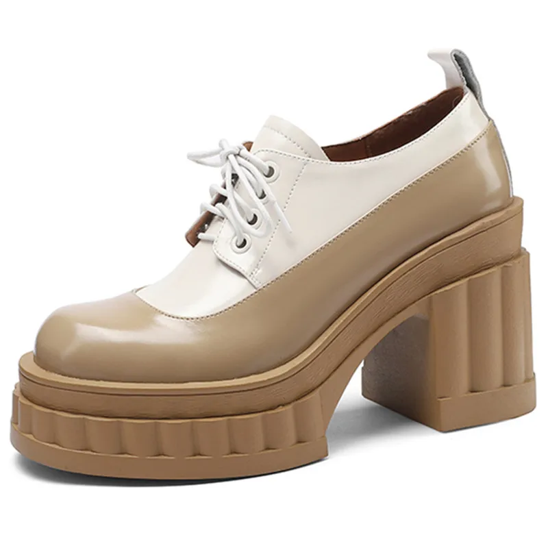 AnmaiRon 2023 New Genuine Leather Lace Up Shoes Woman Ladies Thick High Heels Dress Pumps Platform Spring Mixed Colors Shoes
AnmaiRon 2023 New Genuine Leather Lace Up Shoes Woman Ladies Thick High Heels Dress Pumps Platform Spring Mixed Colors Shoes
