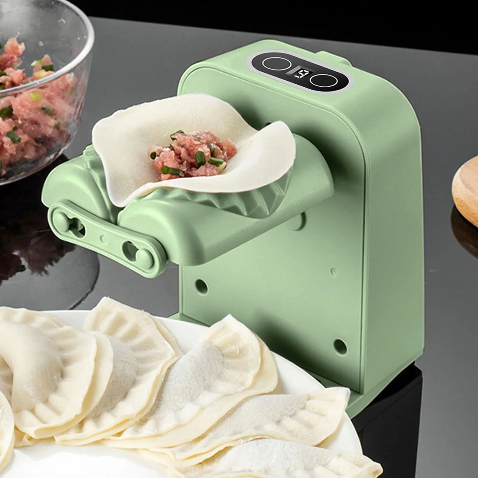 

Electric Dumpling Maker 2 Mode Rechargeable Dumpling Maker Press Machine Non-Slip Dumpling Maker Automatic Dumpling Maker