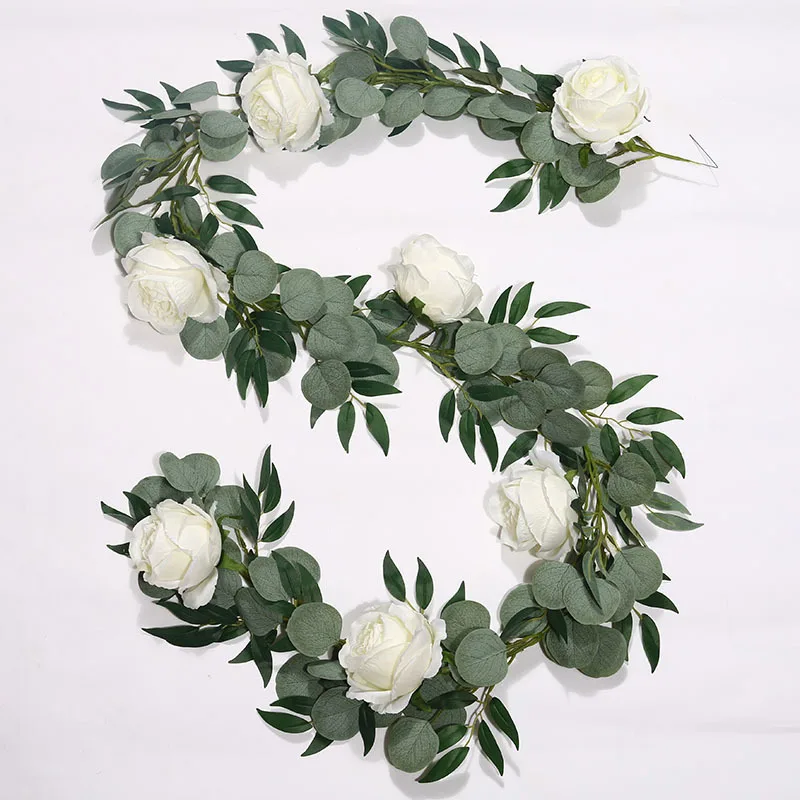 Rose vine Eucalyptus willow leaf vine eucalyptus leaf wedding christmas artificial plant vine simulation table decoration Z4053
Rose vine Eucalyptus willow leaf vine eucalyptus leaf wedding christmas artificial plant vine simulation table decoration Z4053