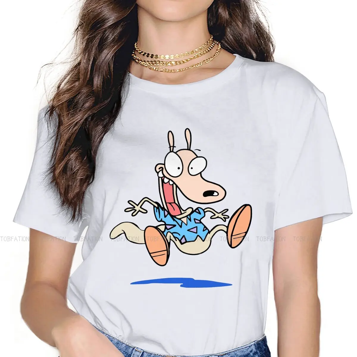 Jump Women Tshirts Rockos Modern Life Aesthetic Vintage Female Clothing Large Cotton Graphic Short Sleeve
Jump Women Tshirts Rockos Modern Life Aesthetic Vintage Female Clothing Large Cotton Graphic Short Sleeve
