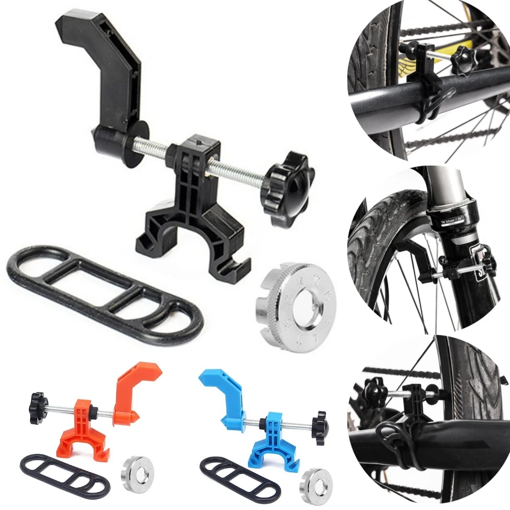 Professional Bike Wheel Repair Tools Correction Bracket Bike Centering Wheel Repair Tools with Spoke Wrench Cycling Accessories
Professional Bike Wheel Repair Tools Correction Bracket Bike Centering Wheel Repair Tools with Spoke Wrench Cycling Accessories