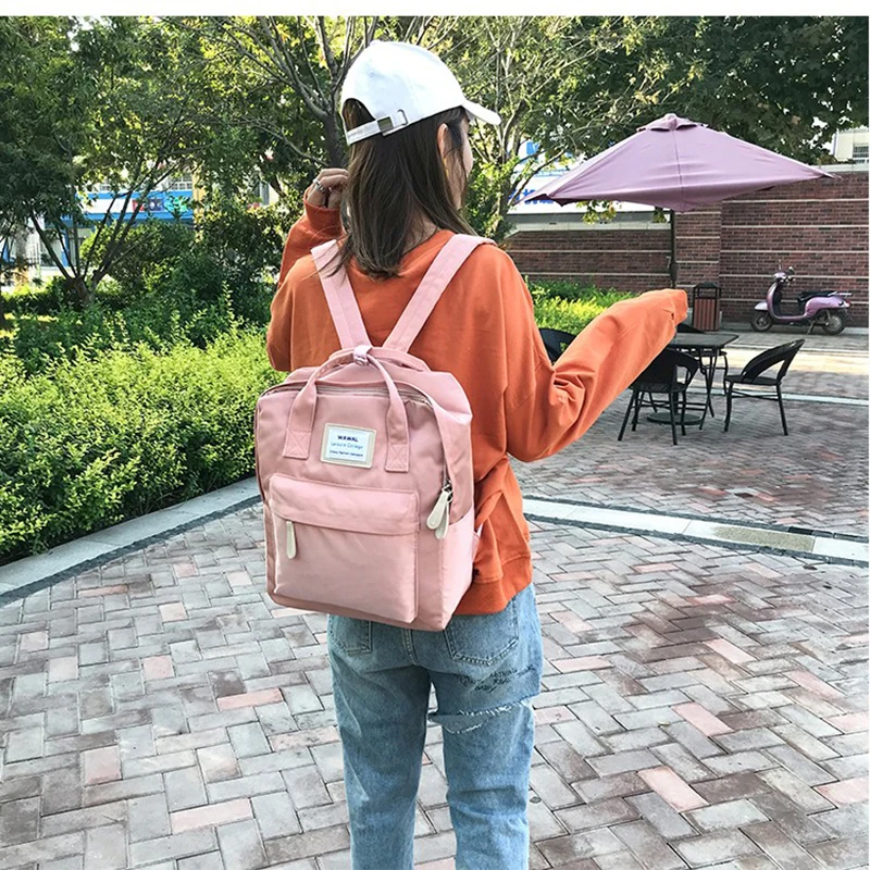 Fashion Simple Wild Lady Backpack College Campus Backpack Computer Bag Travel Pink Backpack
Fashion Simple Wild Lady Backpack College Campus Backpack Computer Bag Travel Pink Backpack