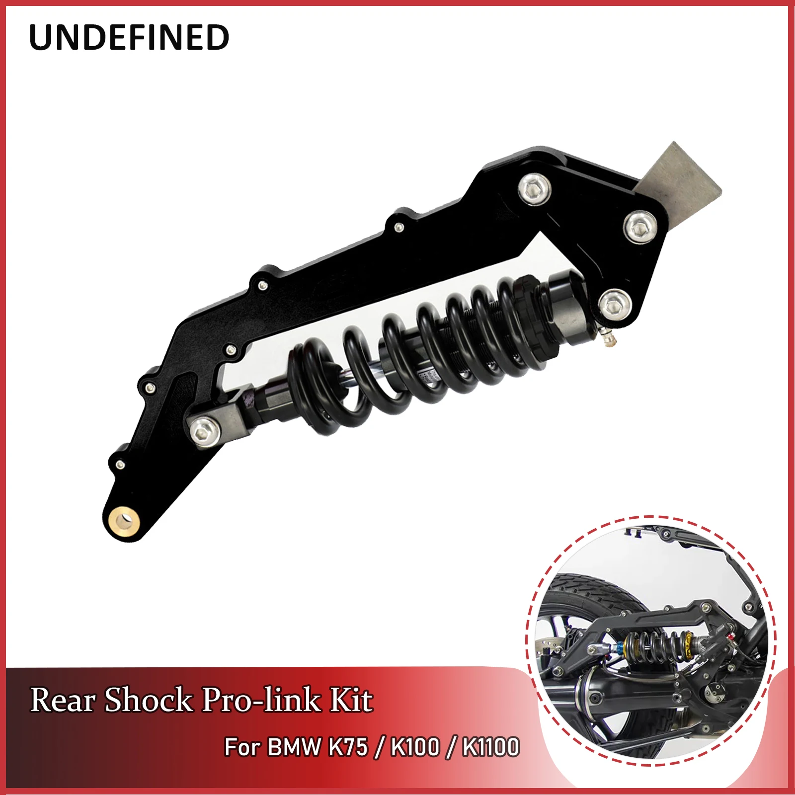 Rear Shock Absorber For BMW Motorcycle Pro-link Kit Cafe Racer Subframe Suspension Adjust Damping K75 K100 K1100 310-340mm Black
Rear Shock Absorber For BMW Motorcycle Pro-link Kit Cafe Racer Subframe Suspension Adjust Damping K75 K100 K1100 310-340mm Black