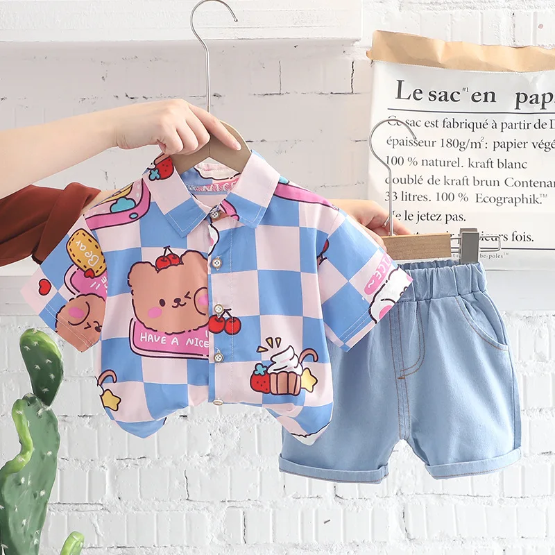 2022 летние комплекты одежды с милым принтом для маленьких мальчиков, рубашка с коротким рукавом и шорты с рисунком для маленьких девочек, пов...
2022 летние комплекты одежды с милым принтом для маленьких мальчиков, рубашка с коротким рукавом и шорты с рисунком для маленьких девочек, пов...