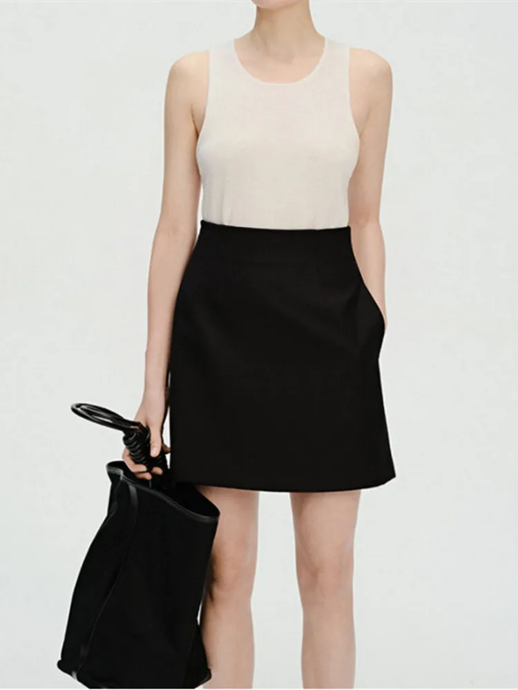 Women Solid Color High Waist A-Line Pockets Office Lady Spring Summer Mini Skirt
Women Solid Color High Waist A-Line Pockets Office Lady Spring Summer Mini Skirt