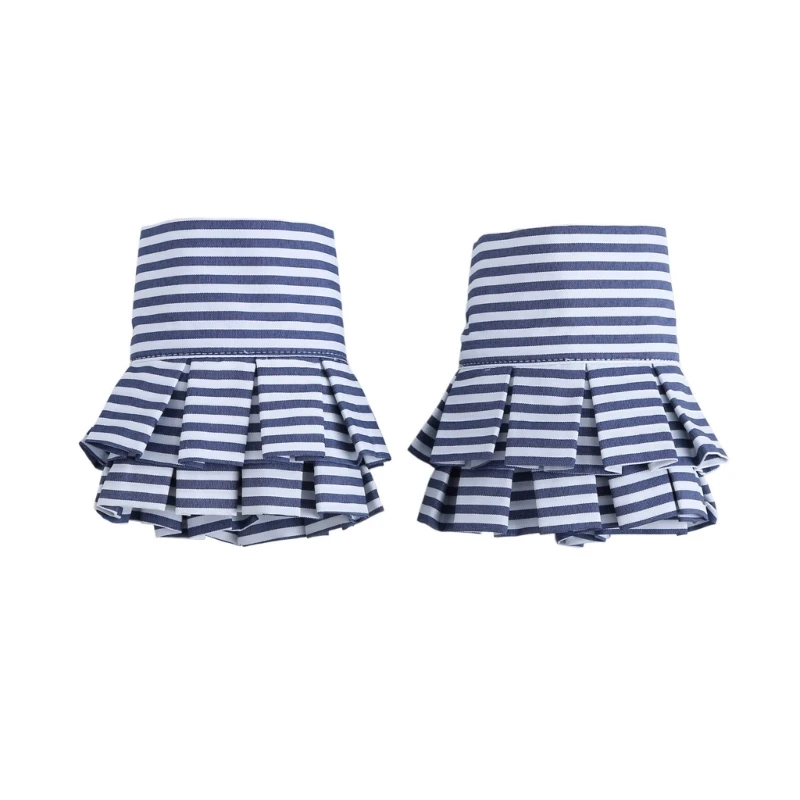 Модные плиссированные наручные манжеты в полоску с принтом поддельные рукава юбка косплей рукава горничной 
Модные плиссированные наручные манжеты в полоску с принтом поддельные рукава юбка косплей рукава горничной