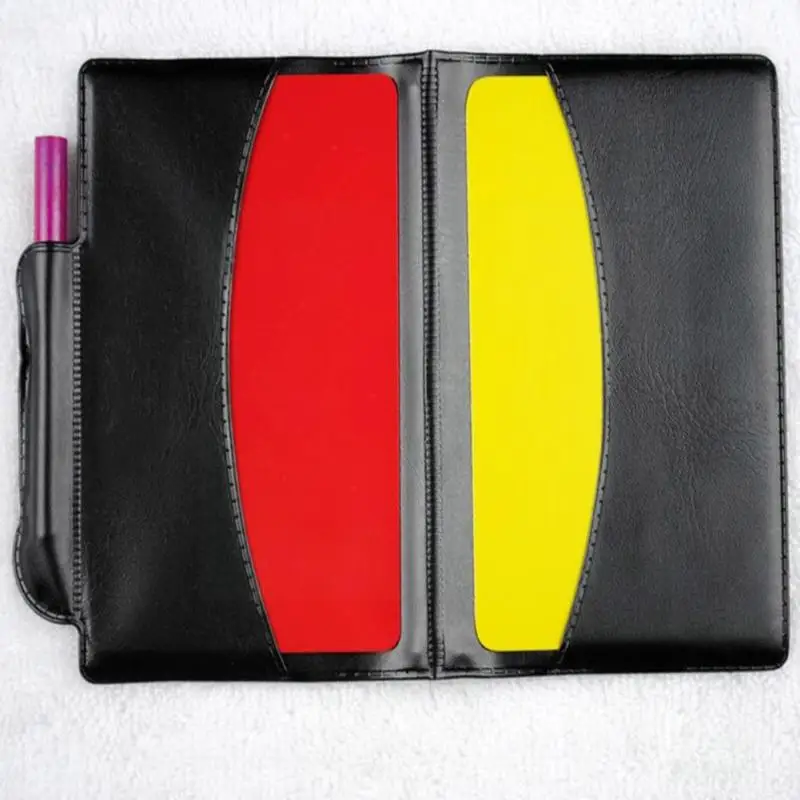 Large Football With Leather Red Cards Referee And The Yellow Cards Penalty The Records Card F0w4
Large Football With Leather Red Cards Referee And The Yellow Cards Penalty The Records Card F0w4
