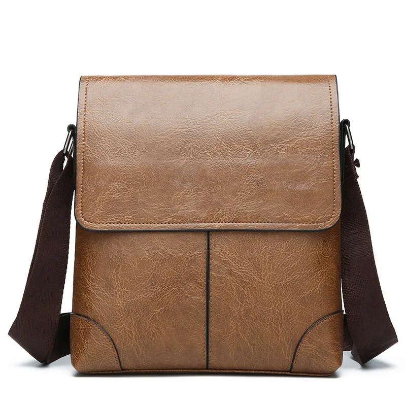 PU leather retro capacity vertical version men's briefcase simple solid color shoulder bag for business travel versatile
PU leather retro capacity vertical version men's briefcase simple solid color shoulder bag for business travel versatile