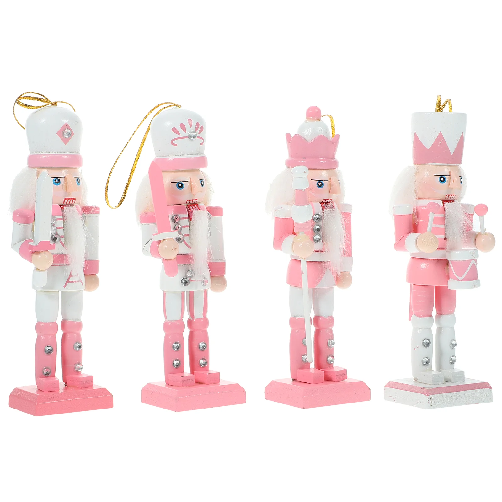 4 Pcs Wooden Nutcracker Puppet Xmas Gift Garden Decor The Christmas Decore Figures Decorate Ornaments
4 Pcs Wooden Nutcracker Puppet Xmas Gift Garden Decor The Christmas Decore Figures Decorate Ornaments