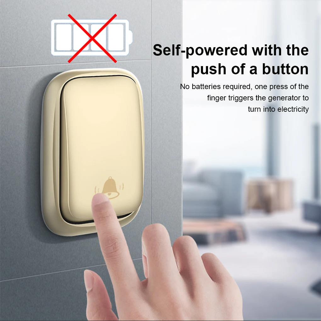 3 Pieces Wireless Door Bell Adjustable Doorbell Household Alarm Apartment Transmitter Wall Mounted Equipment Gold
3 Pieces Wireless Door Bell Adjustable Doorbell Household Alarm Apartment Transmitter Wall Mounted Equipment Gold