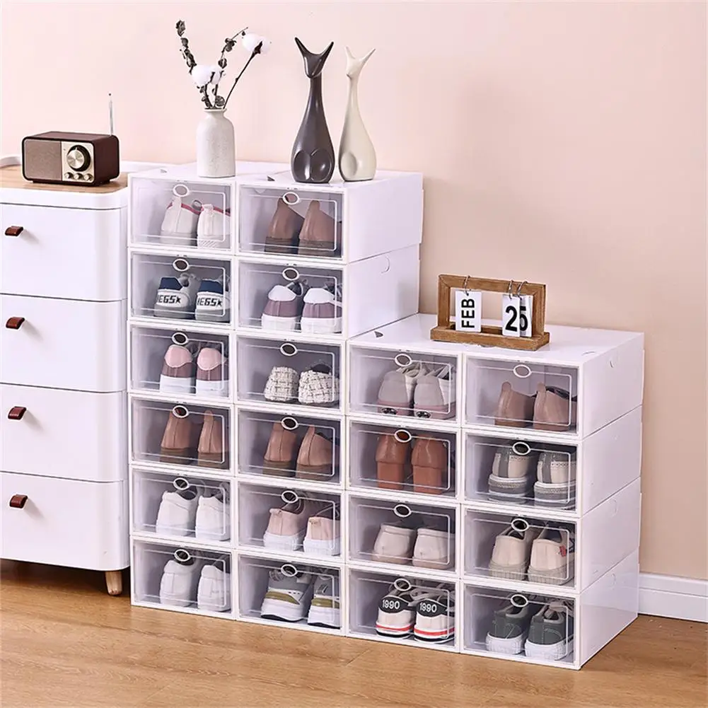 Clear Shoe Storage Box Stackable Transparent Large Capacity Space Saving Sneaker Shoe Organizer Containers dropshipping hotsale
Clear Shoe Storage Box Stackable Transparent Large Capacity Space Saving Sneaker Shoe Organizer Containers dropshipping hotsale