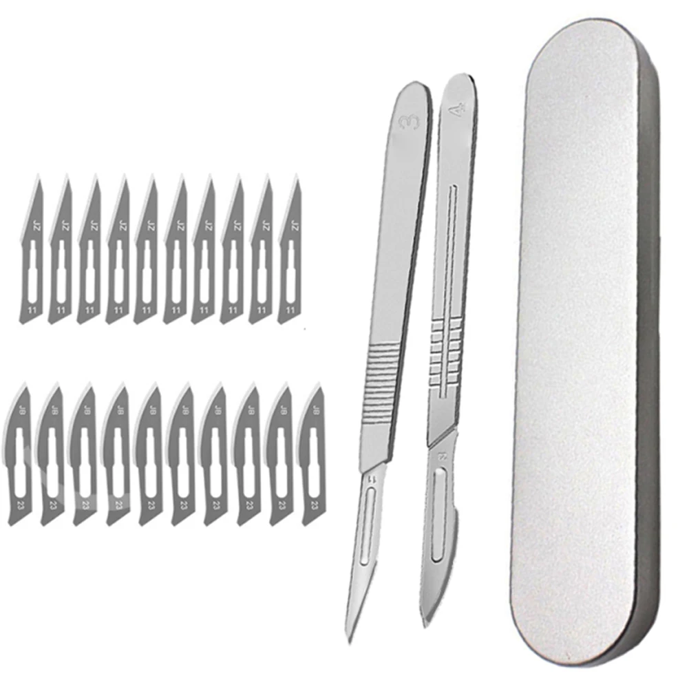 11# 23# Carving Blade With 3# 4# Handle Engraving Craft Non-Slip Wood Cutter With Box Sharp Knife Carve Tools
11# 23# Carving Blade With 3# 4# Handle Engraving Craft Non-Slip Wood Cutter With Box Sharp Knife Carve Tools