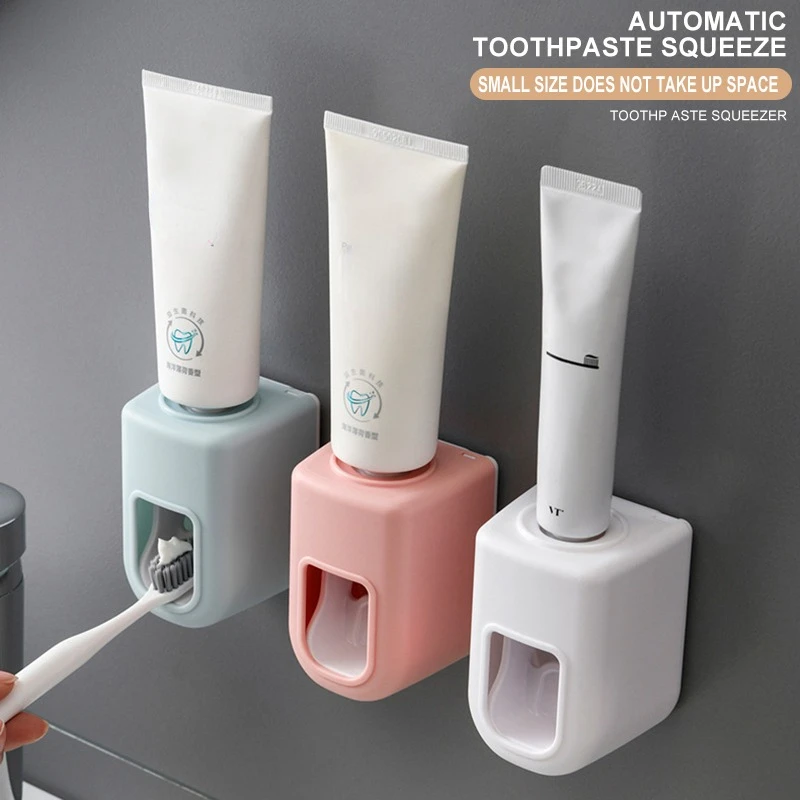 Automatic Toothpaste Dispenser Bathroom Self-Adhesive Dustproof Toothbrush Holder Rack Wall Mounted Toothpaste Squeezer For Home
Automatic Toothpaste Dispenser Bathroom Self-Adhesive Dustproof Toothbrush Holder Rack Wall Mounted Toothpaste Squeezer For Home