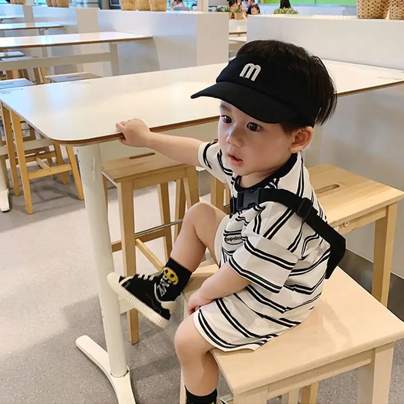 Children's striped suit cottonclothes new men's and women's baby summer clothes short sleeve T-shirt shorts two-piece set Class
Children's striped suit cottonclothes new men's and women's baby summer clothes short sleeve T-shirt shorts two-piece set Class