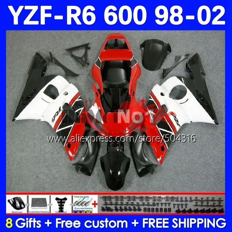Обтекатели для YAMAHA Φ, белый, красный, черный, YZF R6 R 6 600 YZF600 4No.10 YZFR6 98 99 00 01 02 YZF-R6 1998 1999 2000 2001 2002
Обтекатели для YAMAHA Φ, белый, красный, черный, YZF R6 R 6 600 YZF600 4No.10 YZFR6 98 99 00 01 02 YZF-R6 1998 1999 2000 2001 2002
