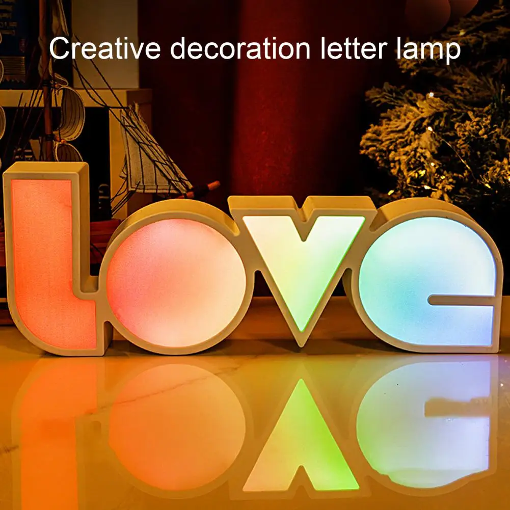 LOVE Night Lamp Attractive Stunning Visual Effect 3 Colors LOVE Letter Style Lamp Wedding Party Ambient Light for Household
LOVE Night Lamp Attractive Stunning Visual Effect 3 Colors LOVE Letter Style Lamp Wedding Party Ambient Light for Household