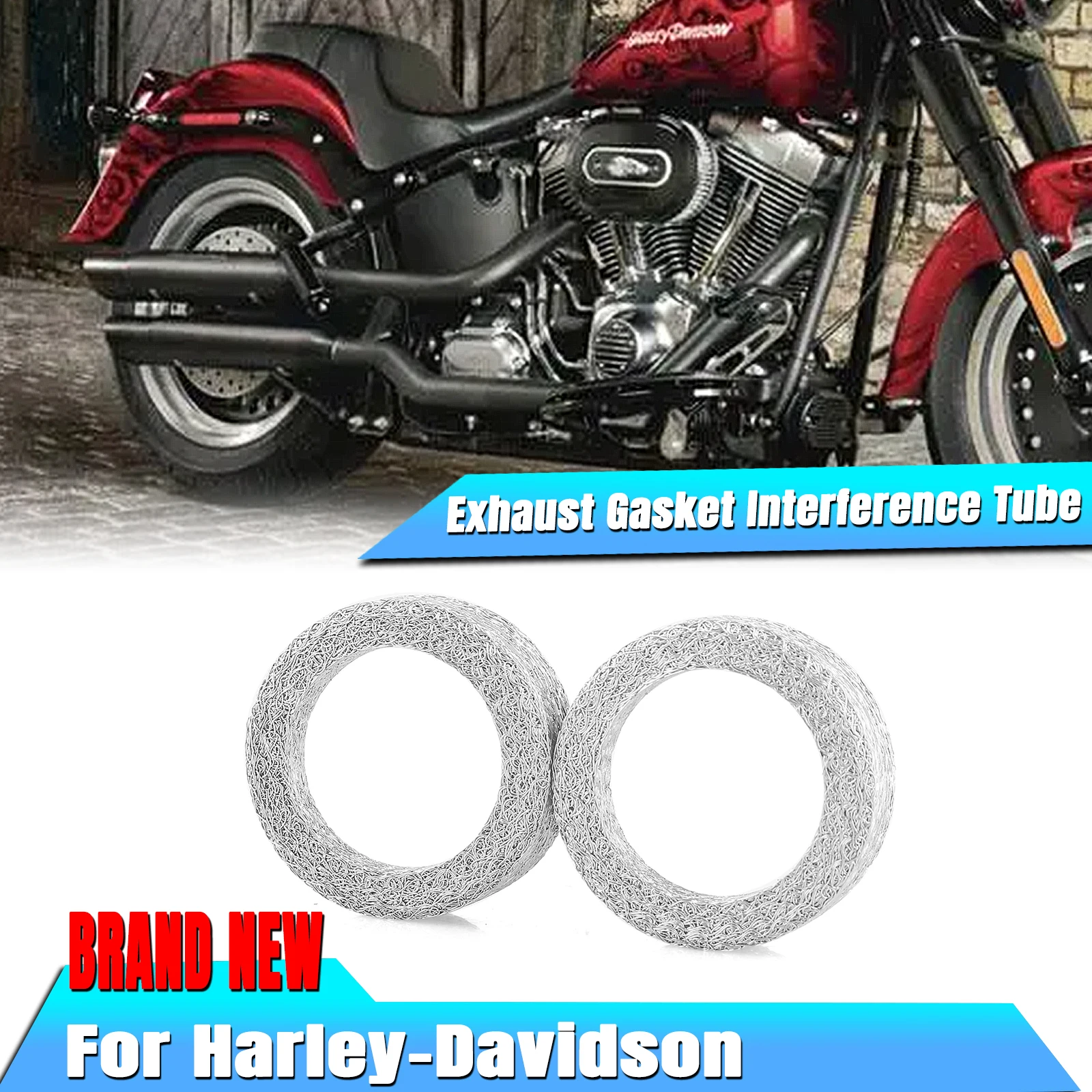 Уплотнитель для выхлопной трубы мотоцикла для Harley Davidson HD Softail Sportster Heritage / Sportster XL 
Уплотнитель для выхлопной трубы мотоцикла для Harley Davidson HD Softail Sportster Heritage / Sportster XL