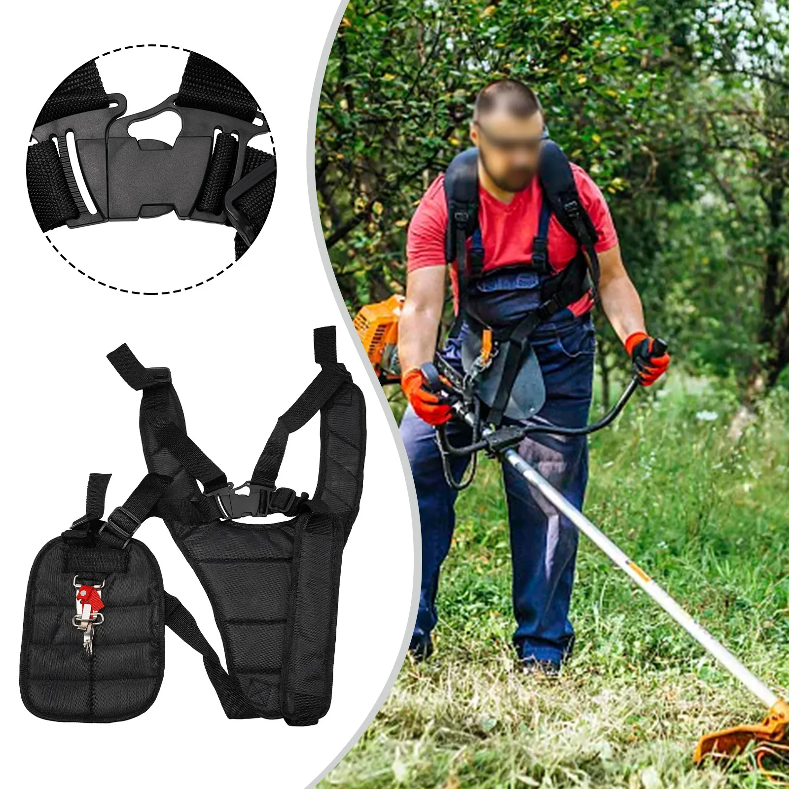 Double Shoulder Harness Strap Belt Lawn Mower Power Double Shoulder Adjusted Band For Brushcutter Whipper Snipper Trimmers
Double Shoulder Harness Strap Belt Lawn Mower Power Double Shoulder Adjusted Band For Brushcutter Whipper Snipper Trimmers