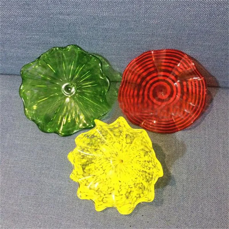 

Big Sale Murano Glass Plates Lamps Chihuly Style Modern Art Deco Wall Decor