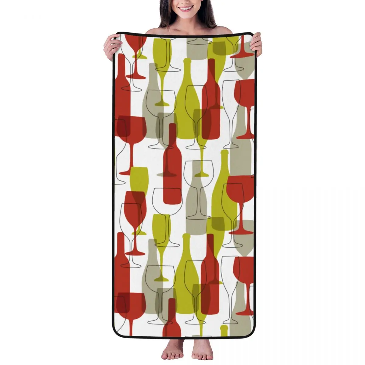 Wine Bottle And Cup Beach Towel for Adult Kids Microfiber Bath Towel Blanket for Camping Swim Pool Travel Beach Gym
Wine Bottle And Cup Beach Towel for Adult Kids Microfiber Bath Towel Blanket for Camping Swim Pool Travel Beach Gym