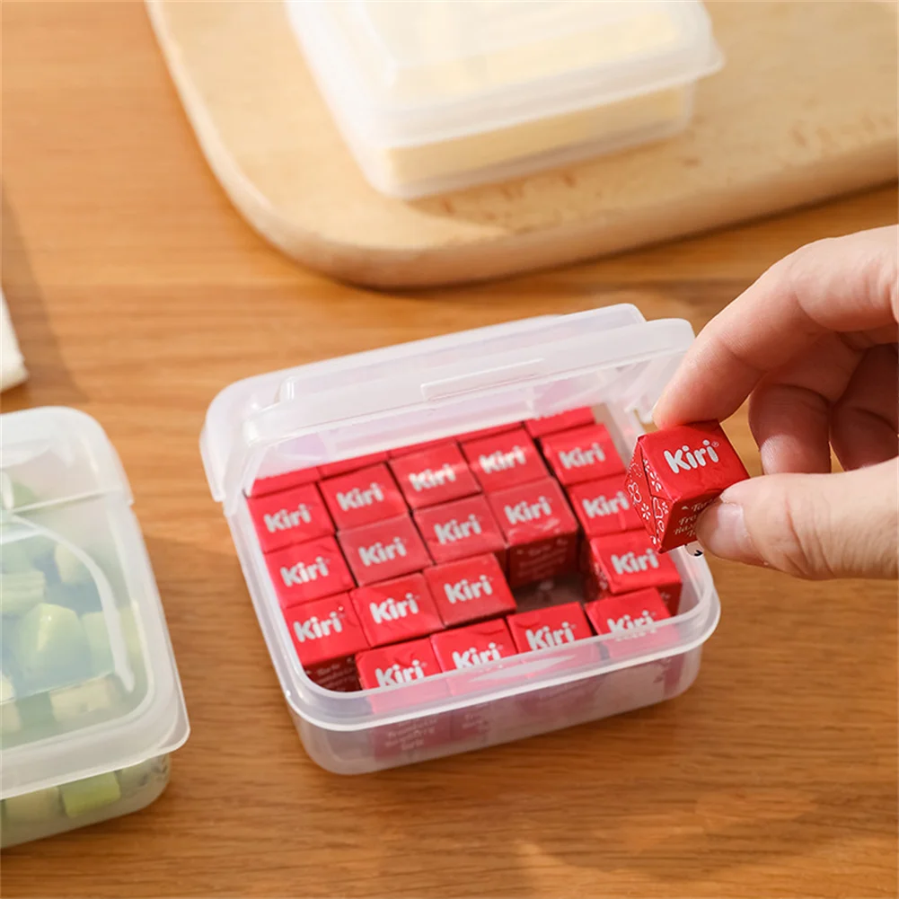 2Pcs Cheese Slice Storage Box Kitchen Refrigerator Food Preservation Storage Box Butter Block Cheese Grains Separate Plastic Box
2Pcs Cheese Slice Storage Box Kitchen Refrigerator Food Preservation Storage Box Butter Block Cheese Grains Separate Plastic Box