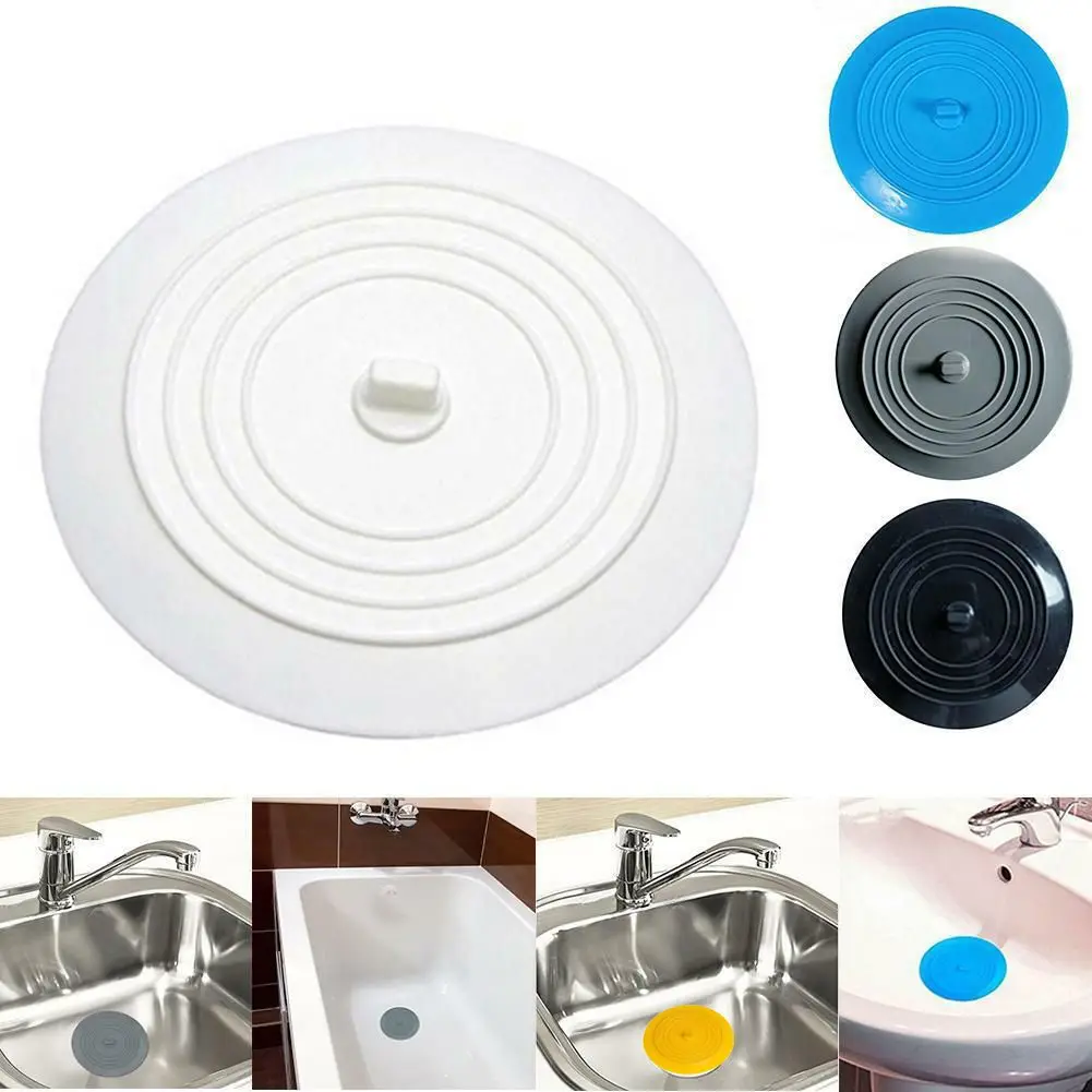 

15cm Durable Bathroom Supplies Round Silicone Leakage-proof Sewer Bathtub Stopper Drain Cover Water Sink Plug