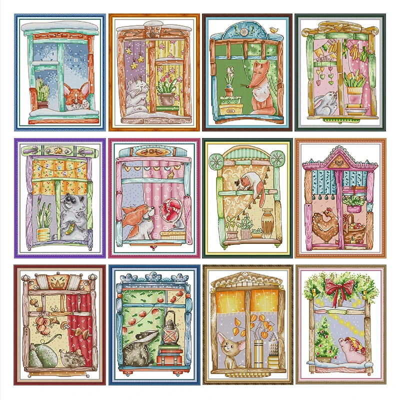 December Cartoon Animals Series Pattern Cross Stitch Kits DIY Embroidery Set 14CT 11CT Needle and Thread Sewing Set Home Decor
December Cartoon Animals Series Pattern Cross Stitch Kits DIY Embroidery Set 14CT 11CT Needle and Thread Sewing Set Home Decor