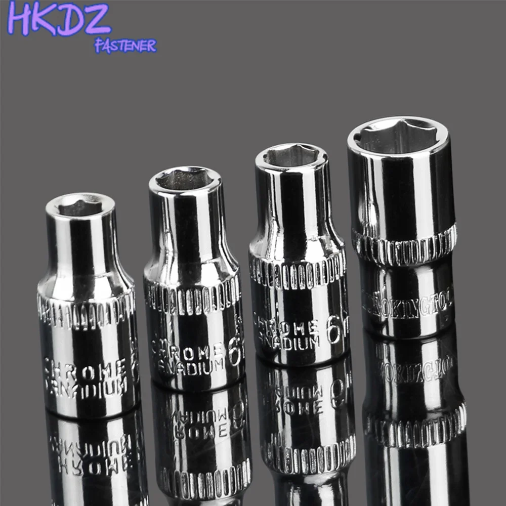 1Pcs 1/4-inch Drive 6.35mm Cr-V 6-Point Deep Socket for Automotive Repairs Household Maintenance
1Pcs 1/4-inch Drive 6.35mm Cr-V 6-Point Deep Socket for Automotive Repairs Household Maintenance
