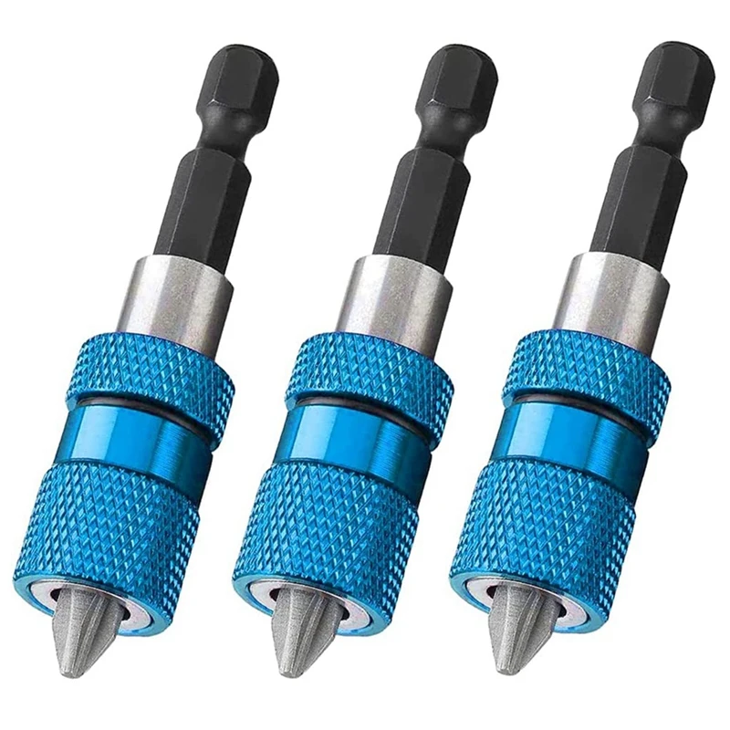 3PCS 60Mm Drywall Screw Bits Setter Magnetic Bit Holder 1/4 Inch Hex Shank Driver Bits Adjustable Depth Screw Holder
3PCS 60Mm Drywall Screw Bits Setter Magnetic Bit Holder 1/4 Inch Hex Shank Driver Bits Adjustable Depth Screw Holder