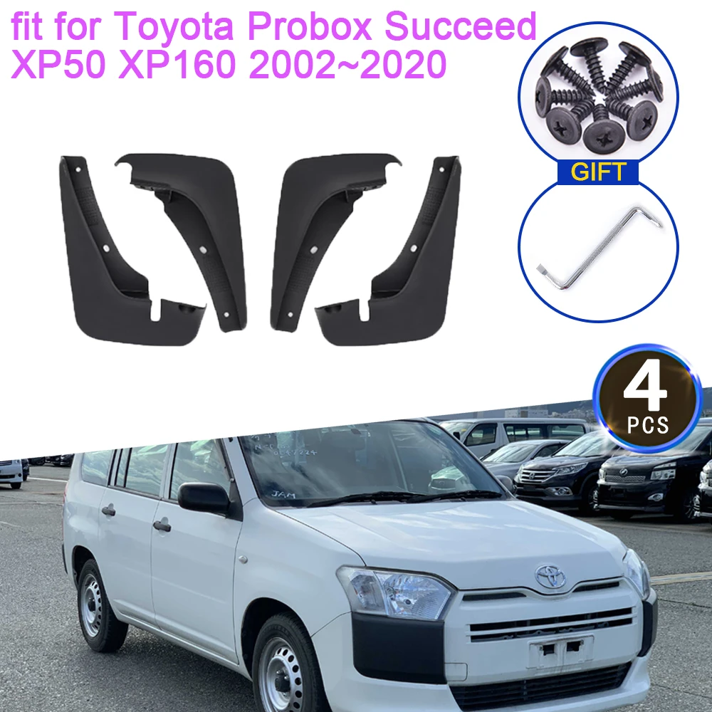 Mudguards for Toyota Probox Succeed XP50 XP160 2002~2020 Accessories 2003 2014 2015 2016 2017 2018 Mud Flap Splash Guards Fender
Mudguards for Toyota Probox Succeed XP50 XP160 2002~2020 Accessories 2003 2014 2015 2016 2017 2018 Mud Flap Splash Guards Fender
