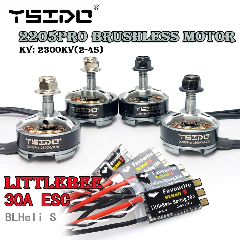 YSIDO 2205PRO 2205 2300KV CW CCW бесщеточный двигатель с LittleBee 30A BLHeli_S ESC для FPV RC QAV250 X210 гоночный Дрон Мультикоптер
YSIDO 2205PRO 2205 2300KV CW CCW бесщеточный двигатель с LittleBee 30A BLHeli_S ESC для FPV RC QAV250 X210 гоночный Дрон Мультикоптер