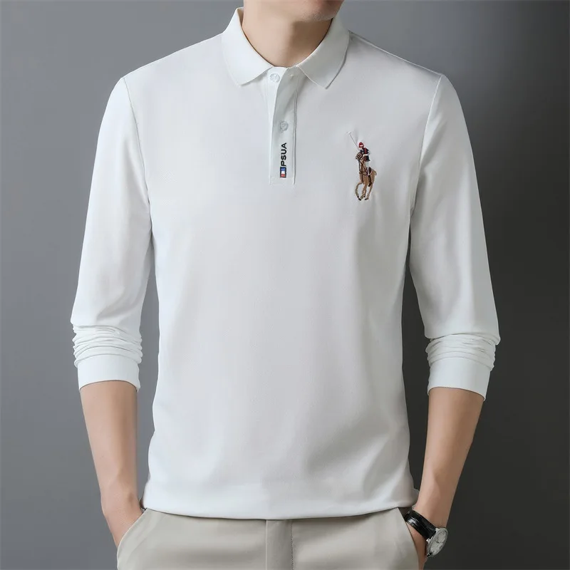 Embroidery Spring and Autumn Men's Lop-up Hollow Polo Shirt Ice Silk Breathable Business Casual T-Shirt Male Brand Clothes Tops
Embroidery Spring and Autumn Men's Lop-up Hollow Polo Shirt Ice Silk Breathable Business Casual T-Shirt Male Brand Clothes Tops